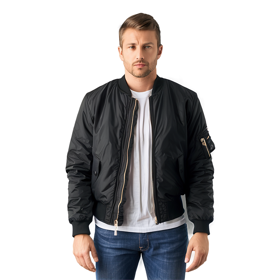 Slim Fit Bomber Jacket Png 47 PNG image