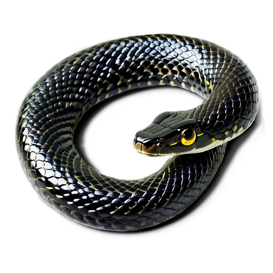 Slithering Black Snake Png Aut PNG image