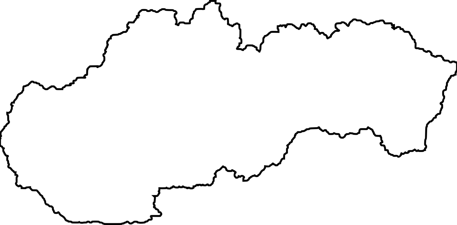 Slovakia Outline Map PNG image