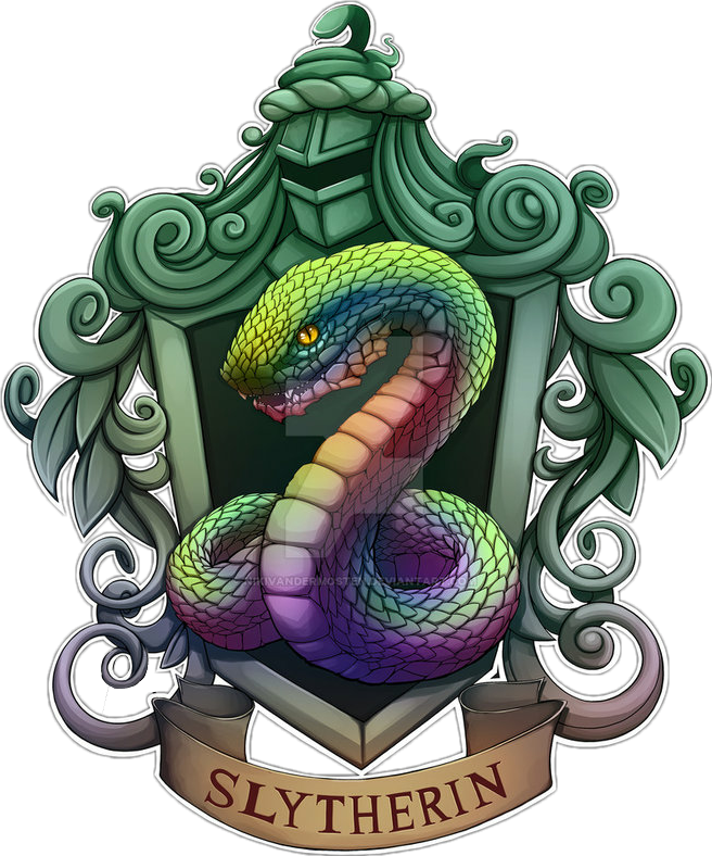 Slytherin House Crest Artwork PNG image