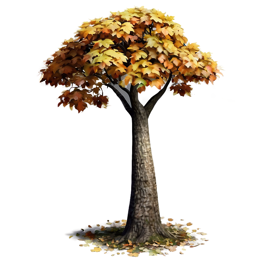 Small Autumn Tree Png 06132024 PNG image