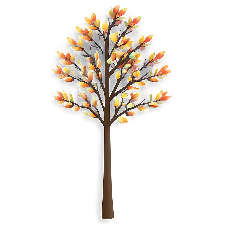 Small Autumn Tree Png 06132024 PNG image