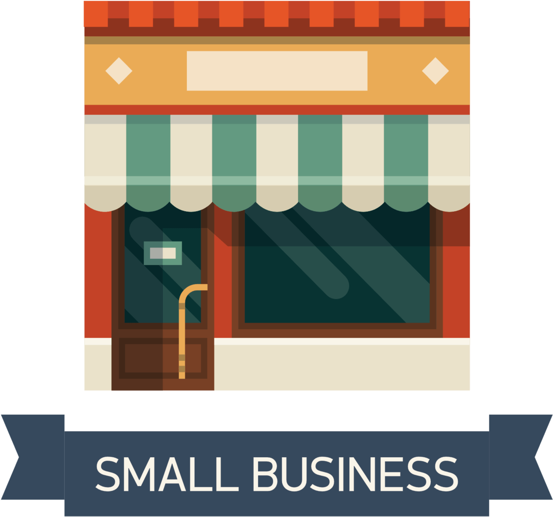 Small Business Facade Vector Illustration PNG image
