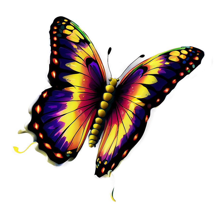 Small Butterfly Outline Png Qpx66 PNG image
