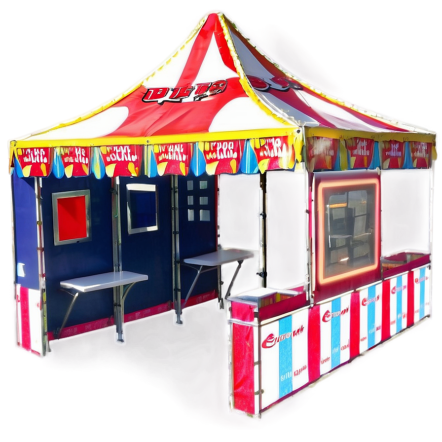 Small Carnival Booth Tent Png 06282024 PNG image