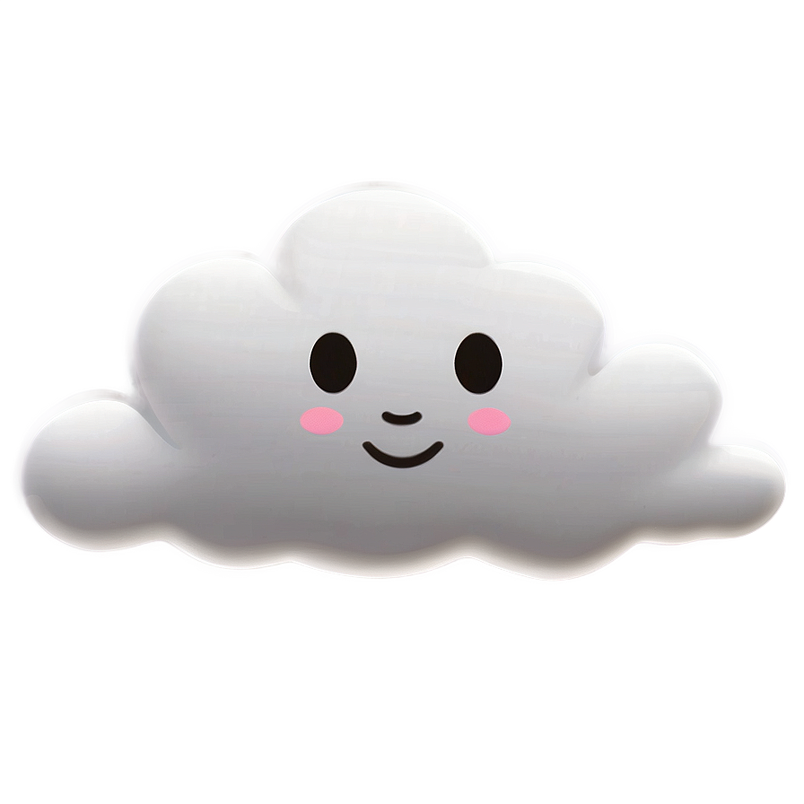 Small Cloud Emoji Png 06272024 PNG image