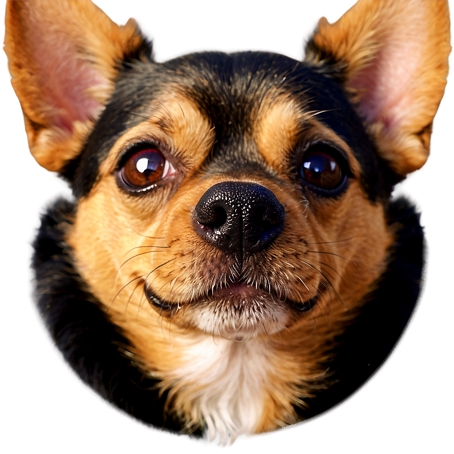 Small Dog Face Closeup Png 06252024 PNG image