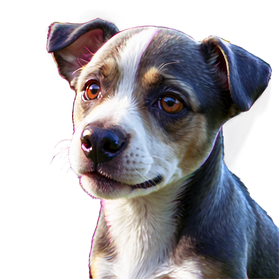 Small Dog Face Sketch Png 06212024 PNG image