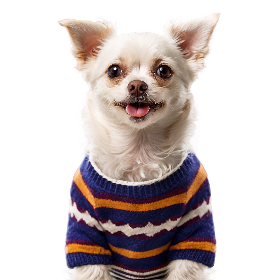 Small Dog In Sweater Png Bve PNG image