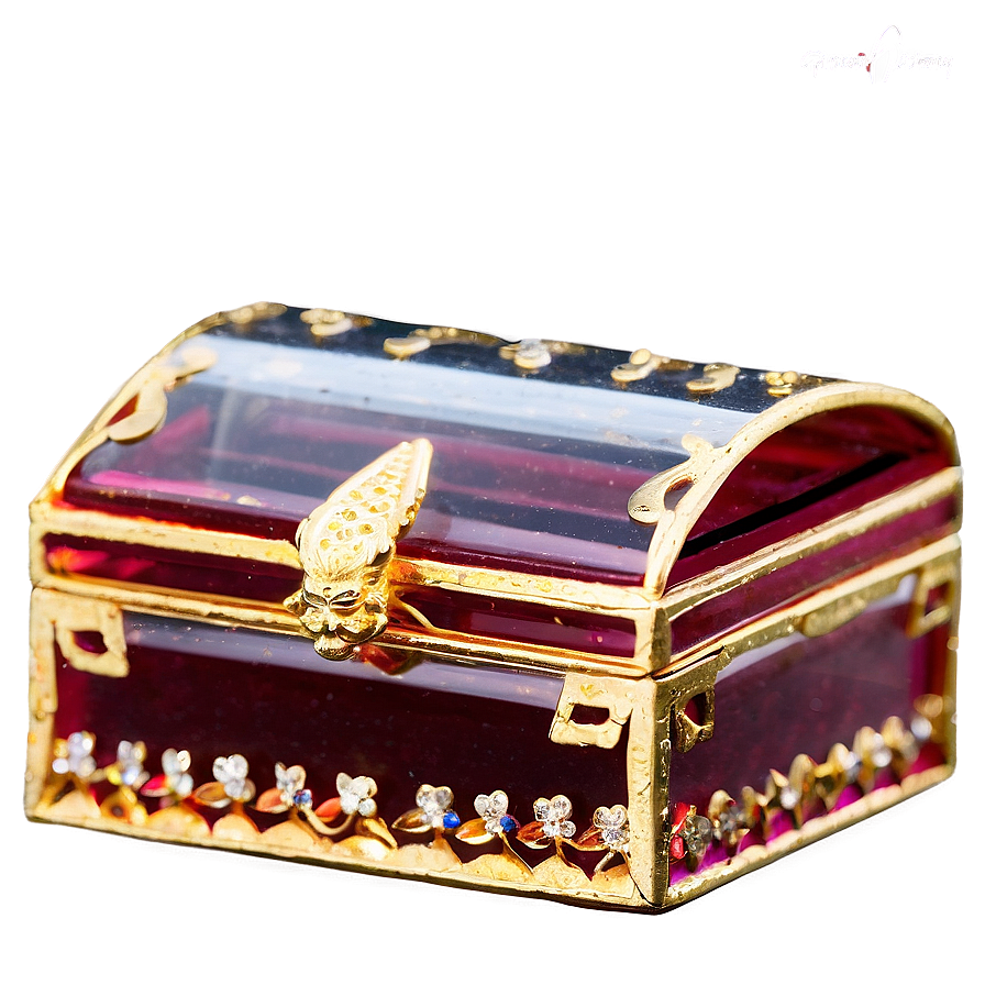 Small Glass Trinket Box Png Dlk PNG image