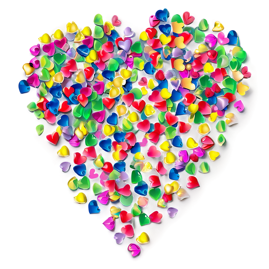 Small Heart Confetti Png 06212024 PNG image