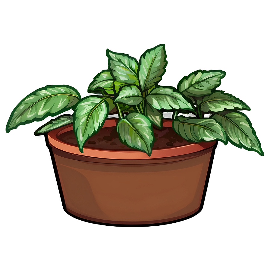 Small Herb Plant Png 06132024 PNG image