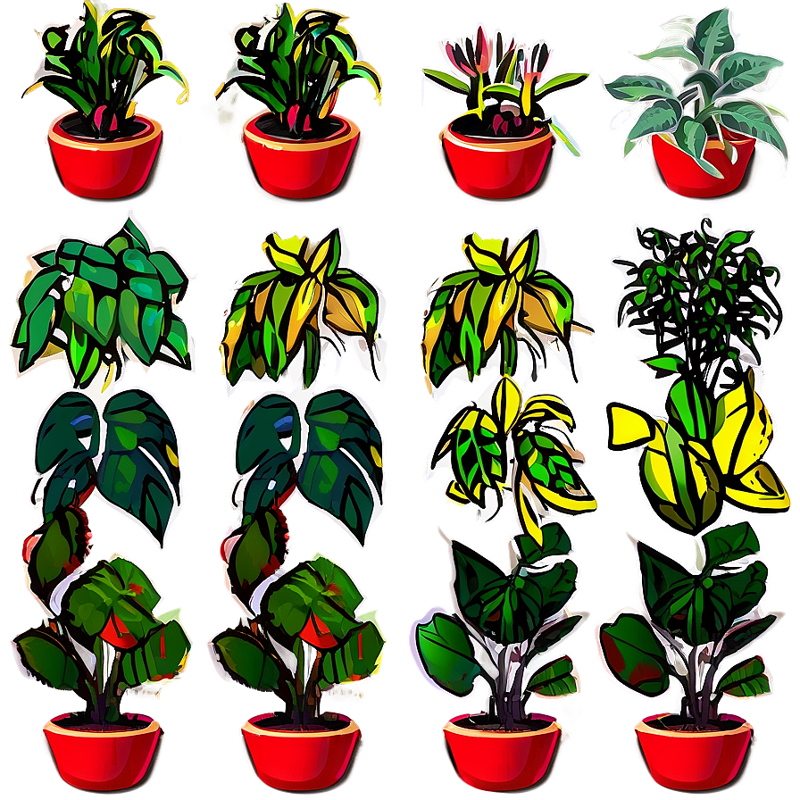 Small Indoor Plants Png 06252024 PNG image