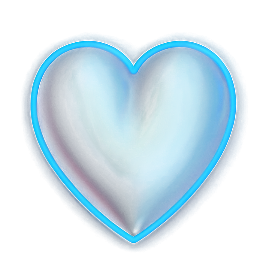 Small Neon Heart Png 06122024 PNG image