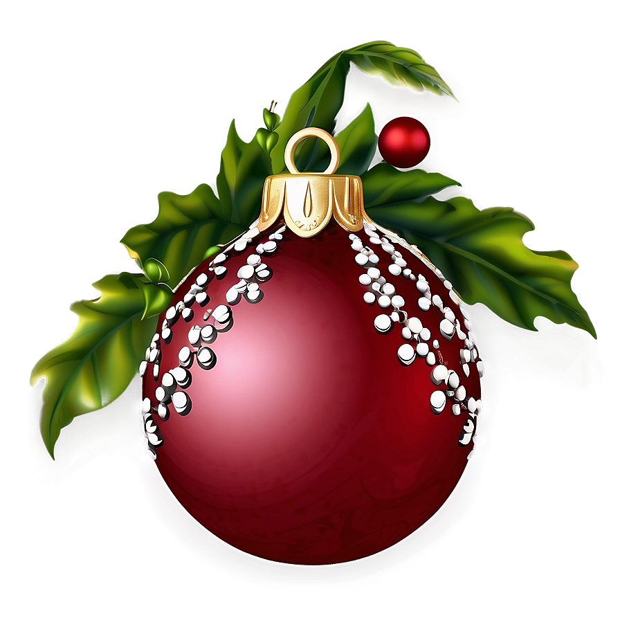 Small Red Ornament Png 06212024 PNG image