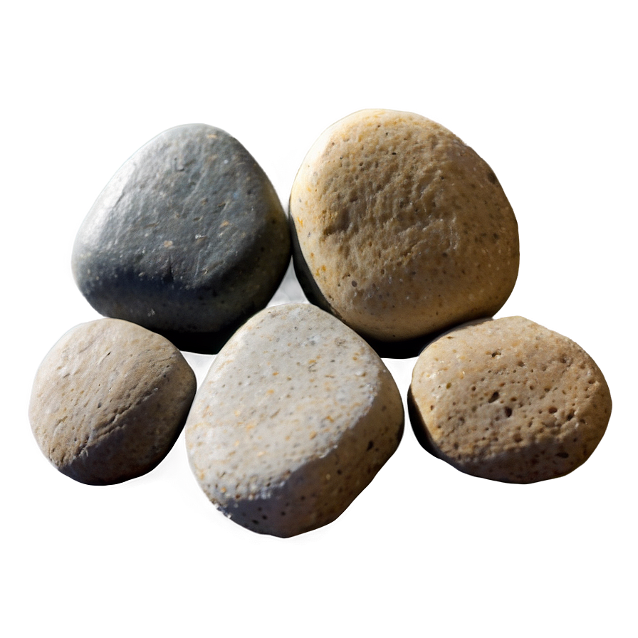 Small River Rock Collection Png 06292024 PNG image