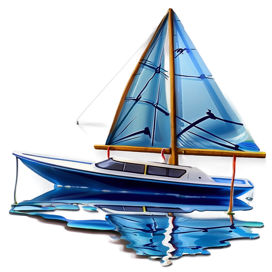 Small Sailboat On Water Png 05242024 PNG image