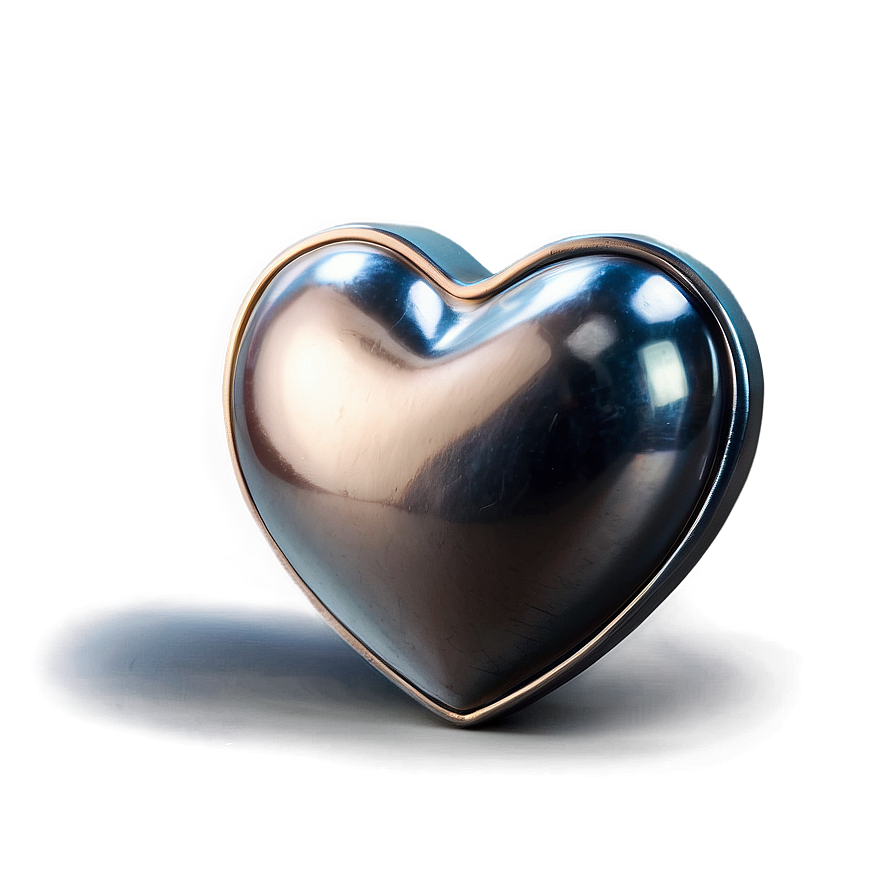 Small Silver Heart Png 06282024 PNG image