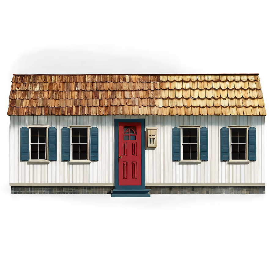 Small Town Cottage Street Png 15 PNG image