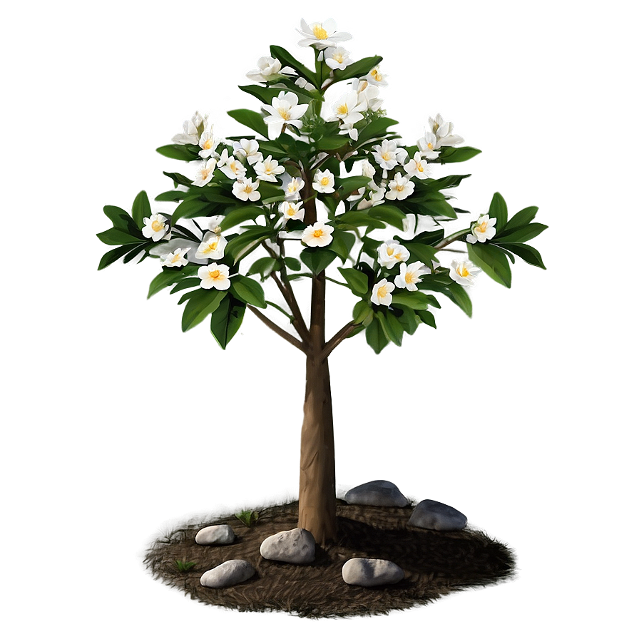 Small Tree With Flowers Png 06132024 PNG image