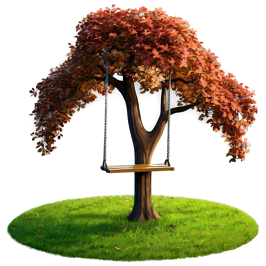 Small Tree With Swing Png 06132024 PNG image