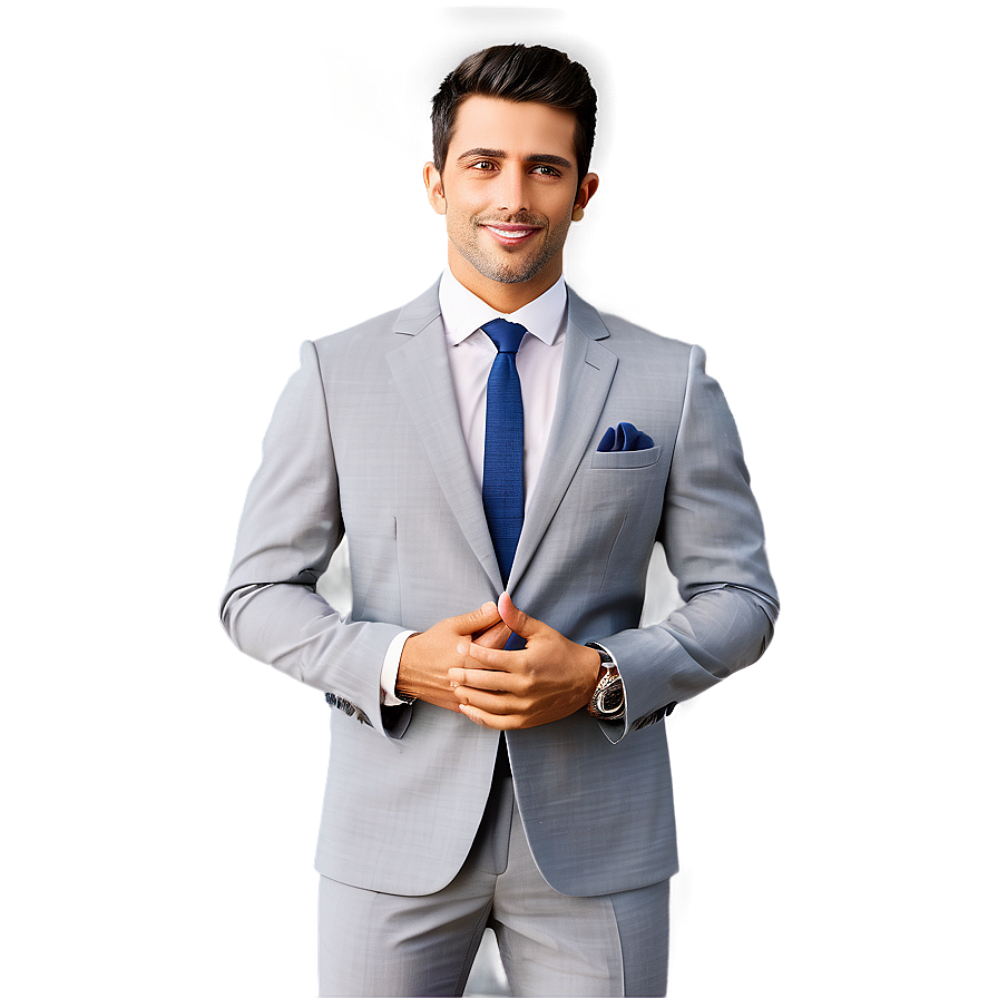 Smart Business Casual Suit Png 06212024 PNG image