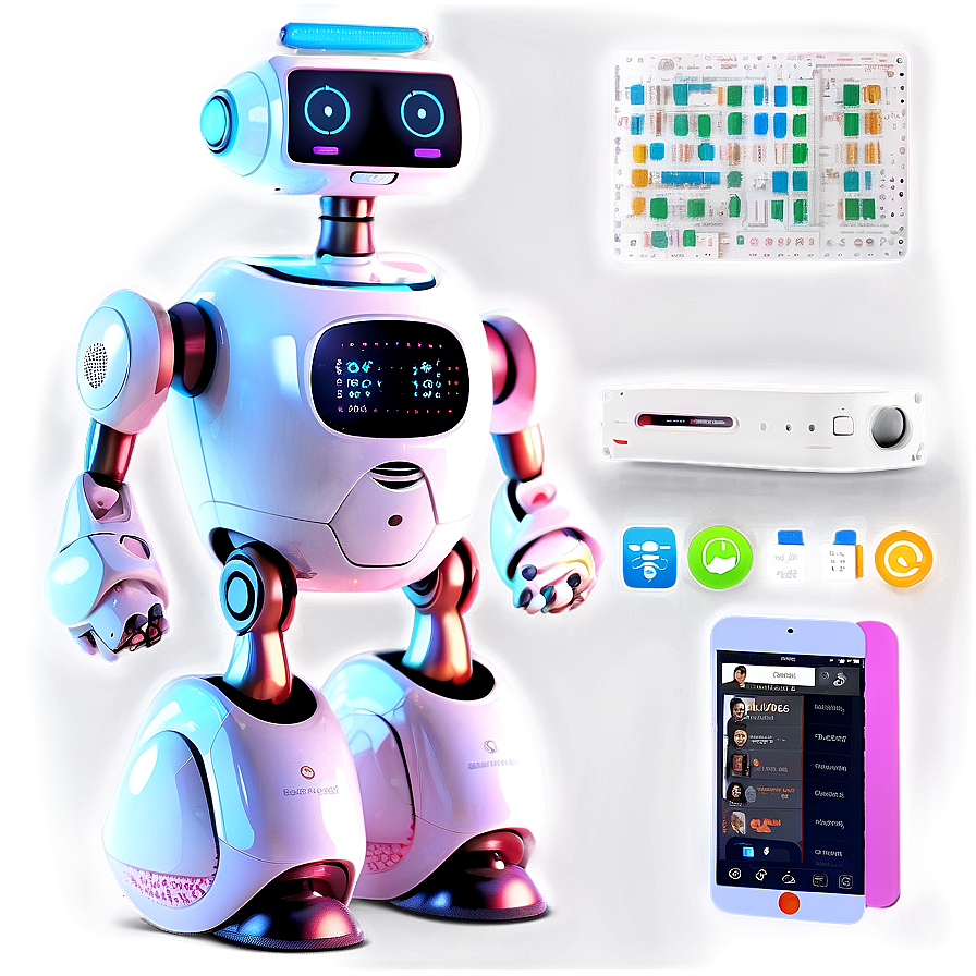 Smart Home Assistant Robot Png Xrq19 PNG image
