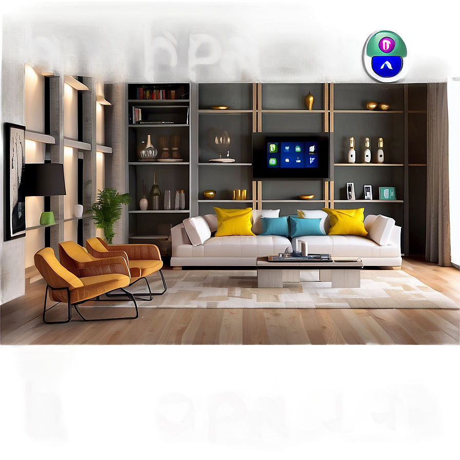 Smart Living Room Technology Png Gkp PNG image