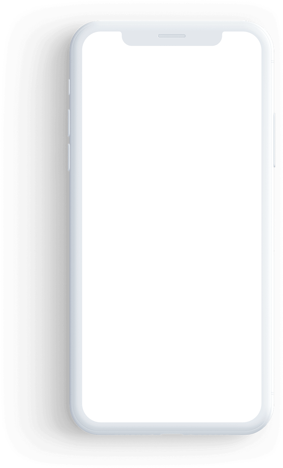Smartphone Blank Screen Template PNG image
