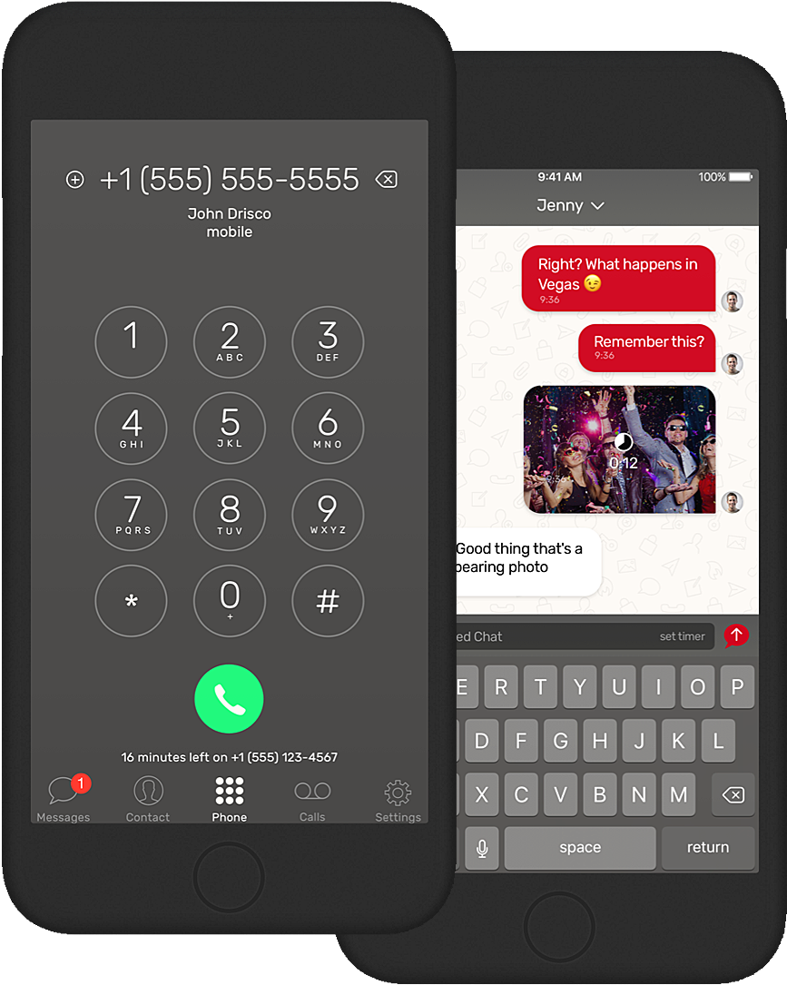 Smartphone Calland Text Interface PNG image