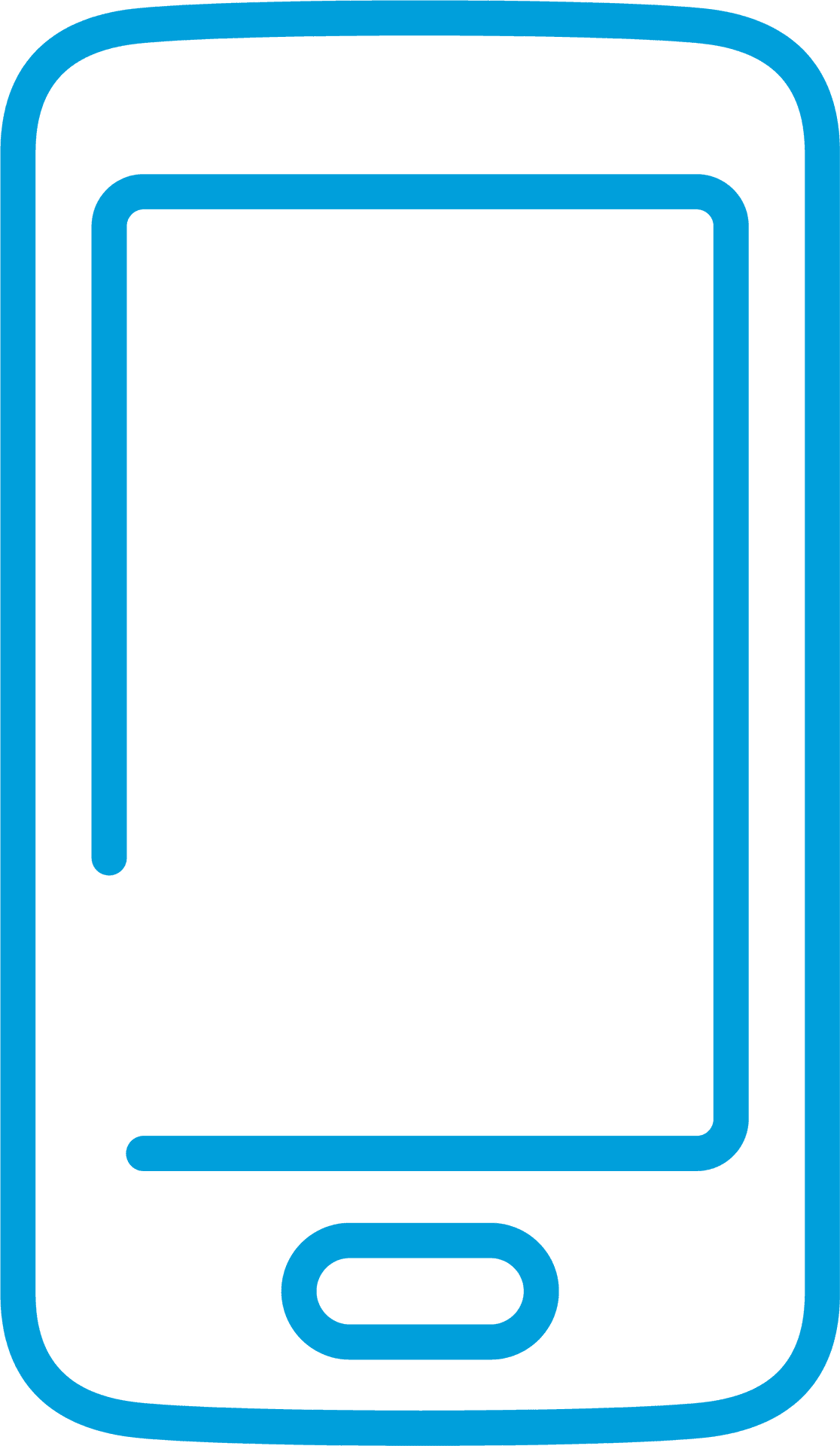 Smartphone Icon Outline PNG image