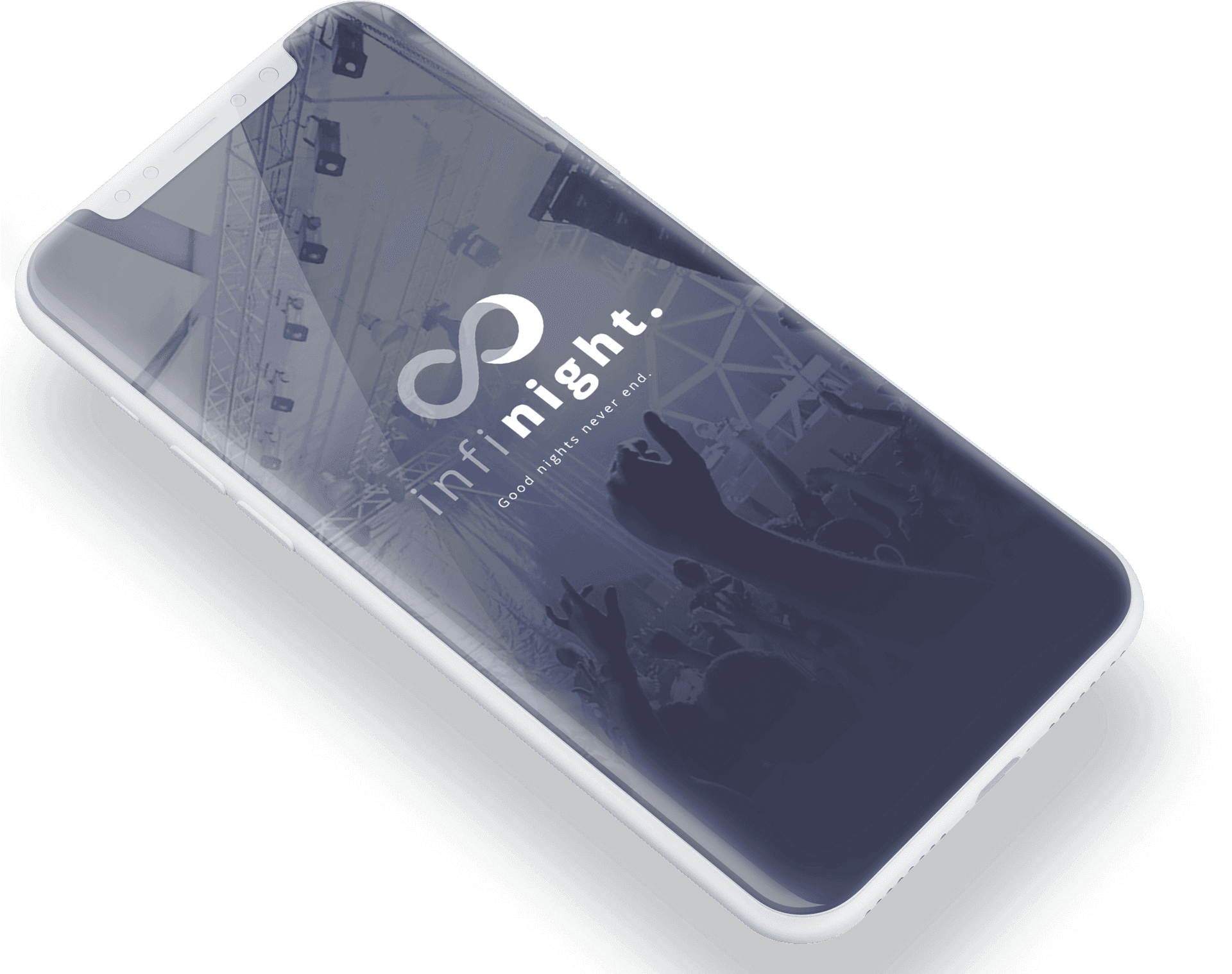 Smartphone Infinight App Concept PNG image