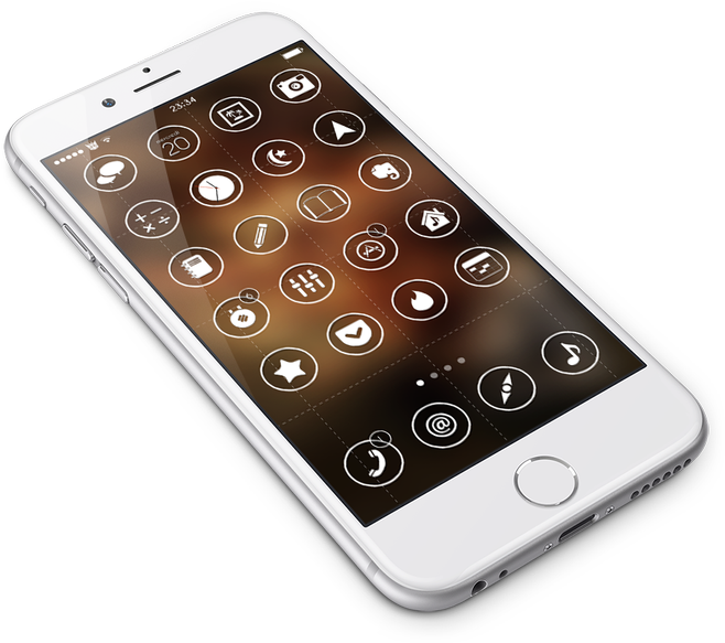 Smartphone Interface Design PNG image