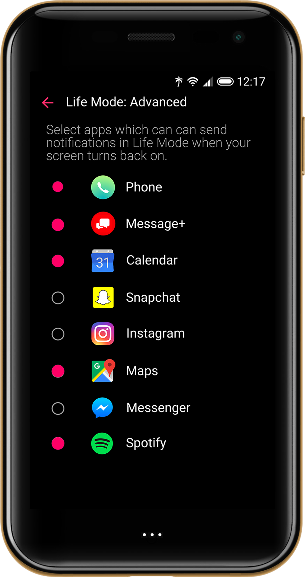 Smartphone Life Mode Settings PNG image