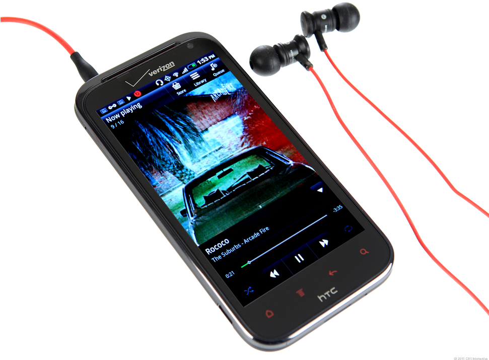 Smartphone Music Headphones PNG image