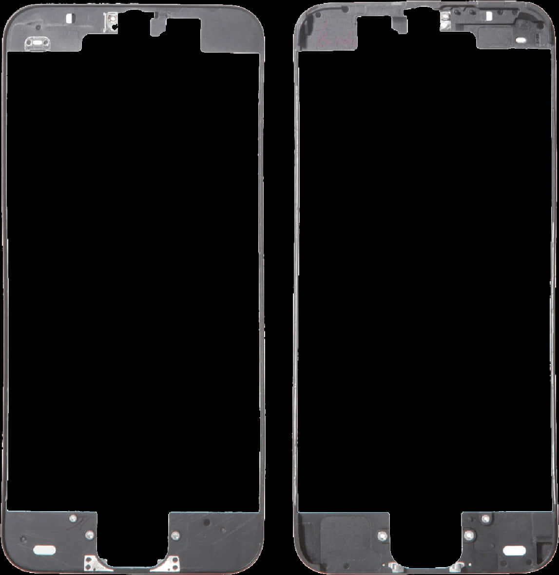 Smartphone Screen Bezels Transparent Background PNG image
