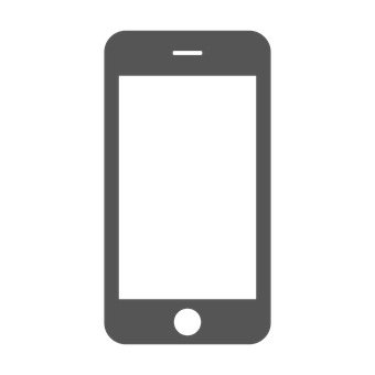 Smartphone Silhouette Graphic PNG image
