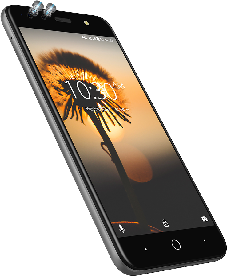 Smartphone Sunset Dandelion Wallpaper PNG image