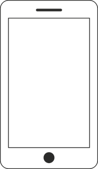 Smartphone Vector Outline PNG image