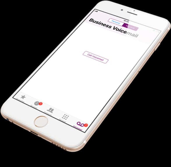 Smartphone Voicemail Interface PNG image