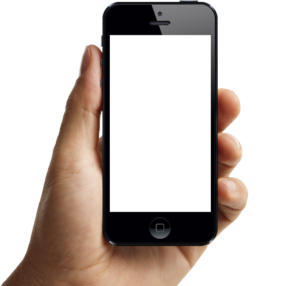 Smartphonein Hand Demonstration PNG image