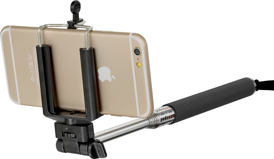 Smartphoneon Selfie Stick PNG image