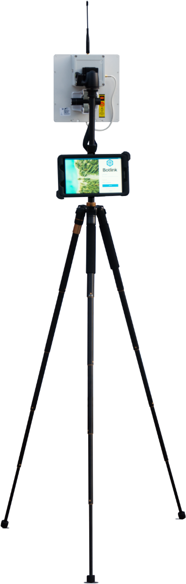 Smartphoneon Tripod Setup PNG image