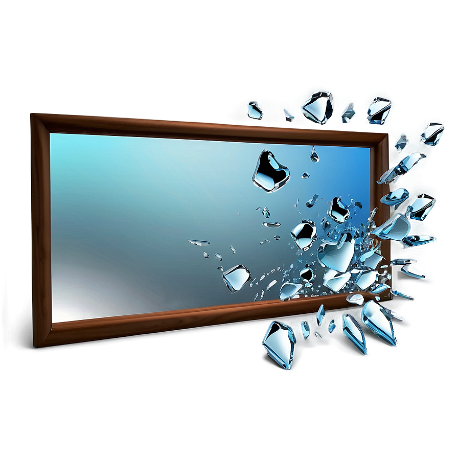 Smashed Mirror Design Png 24 PNG image