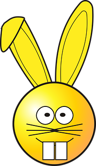 Smiley Bunny Hybrid Graphic PNG image