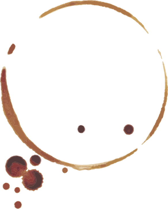 Smiley Coffee Stain Art.png PNG image