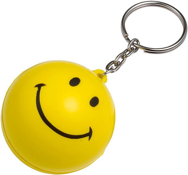Smiley Face Keychain PNG image