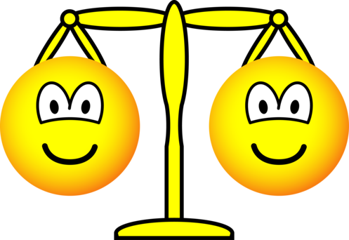 Smiley Face Libra Scales PNG image