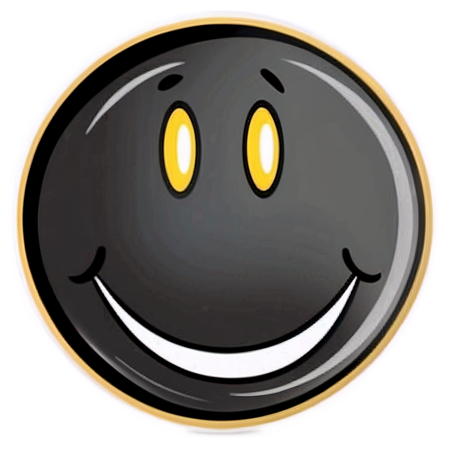 Smiley Face Sticker For Decor Png Bue PNG image