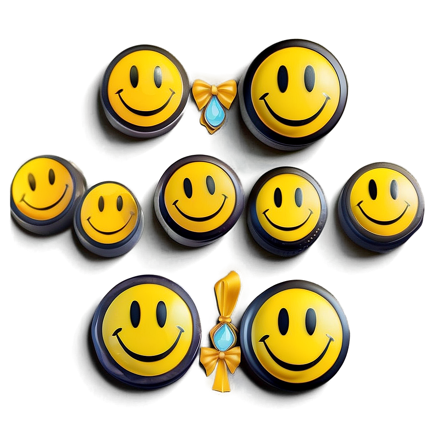 Smiley Face Sticker For Gift Png Cay PNG image